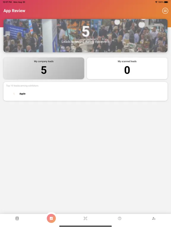 Capturas de pantalla de Intercambio Leadscan iPad 