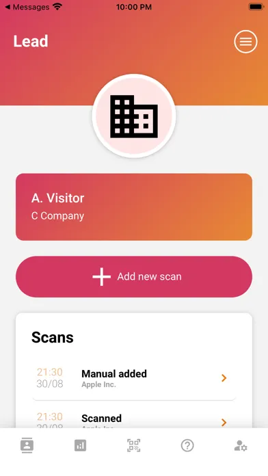 Capturas de pantalla de Intercambio Leadscan