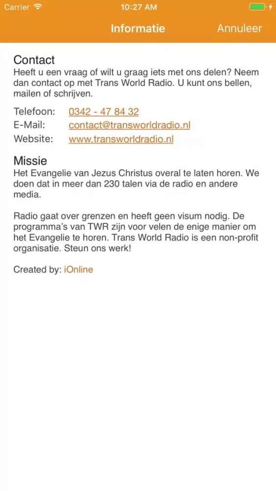 Capturas de pantalla de TWR.nl