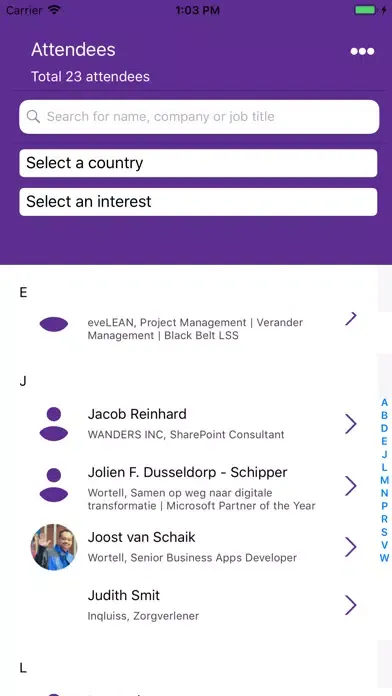 Inspire 2019 Participants Screenshots