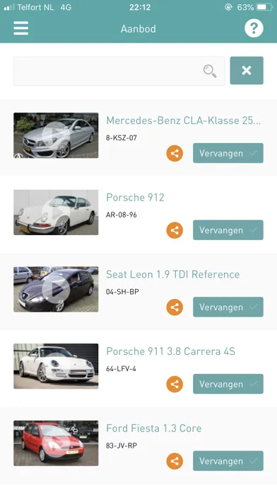 Capturas de tela do CarViewer