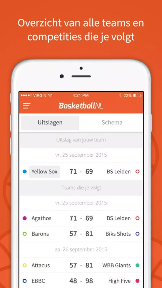 ภาพหน้าจอของ Basketball NL