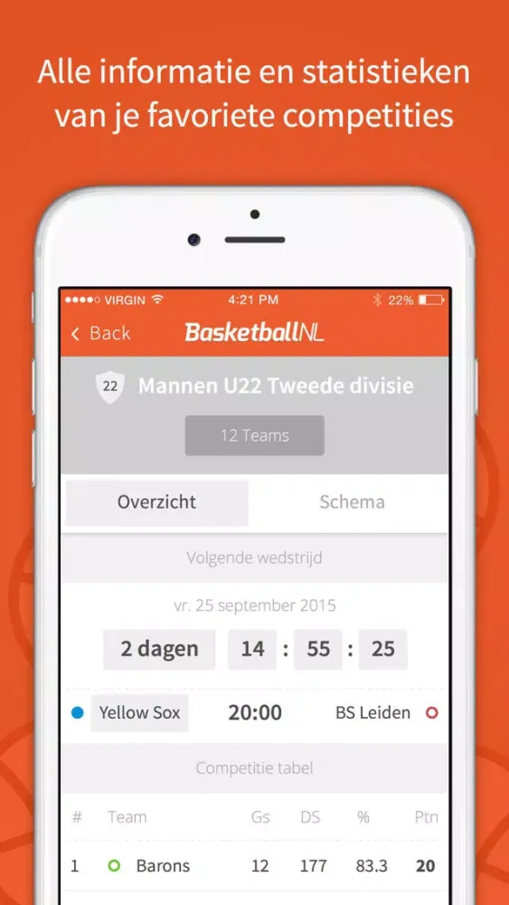 ภาพหน้าจอของ Basketball NL