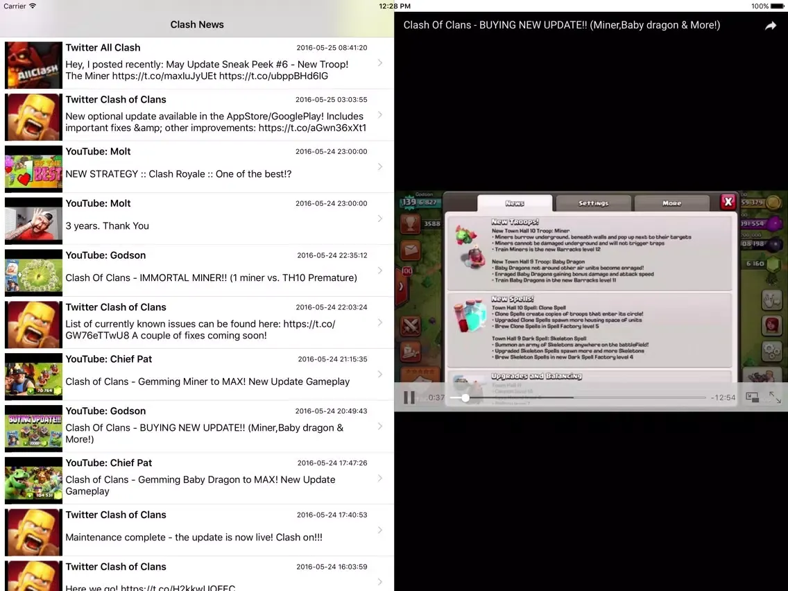 Clash News iPad 应用截图