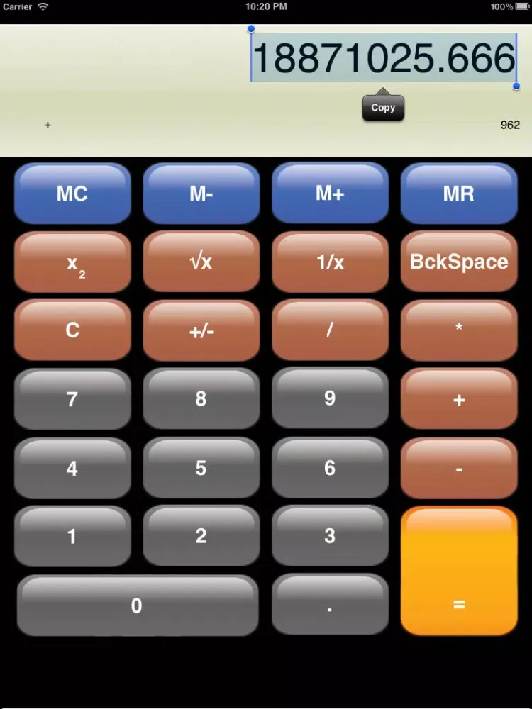 Tangkapan skrin Simple Calculator 101 iPad 