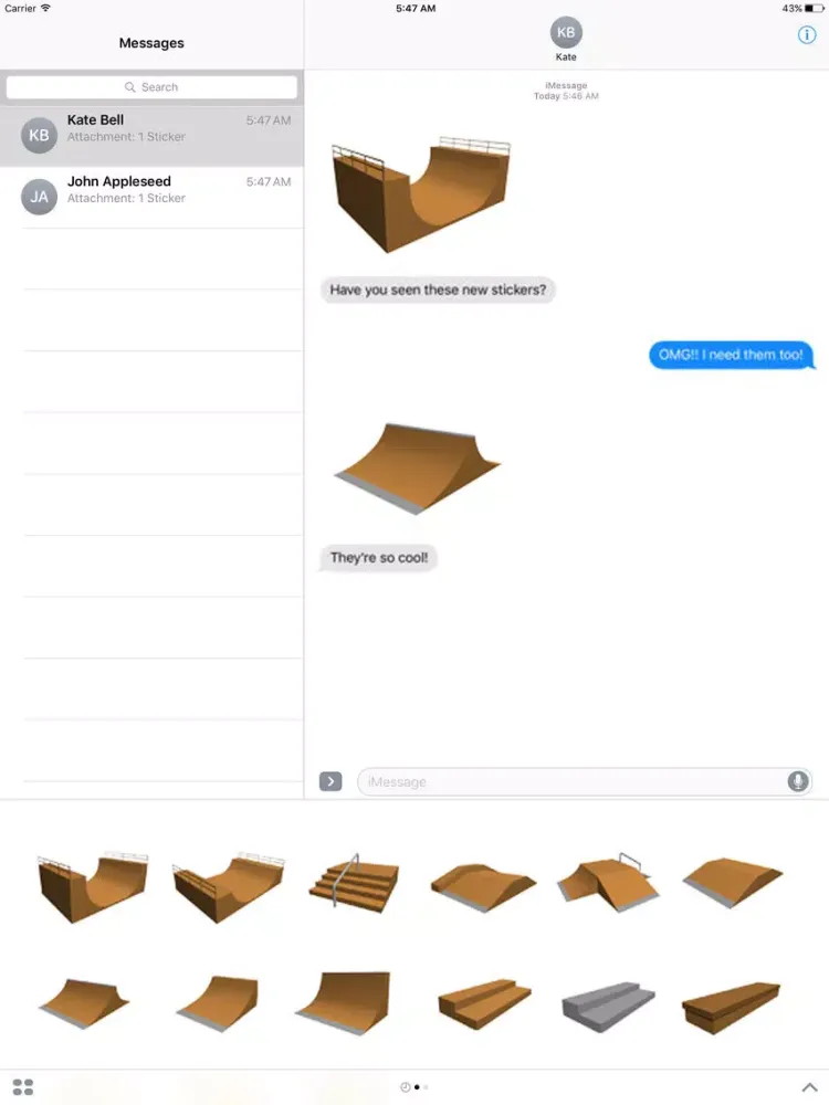 Skatepark stickers iPad  স্ক্রিনশট