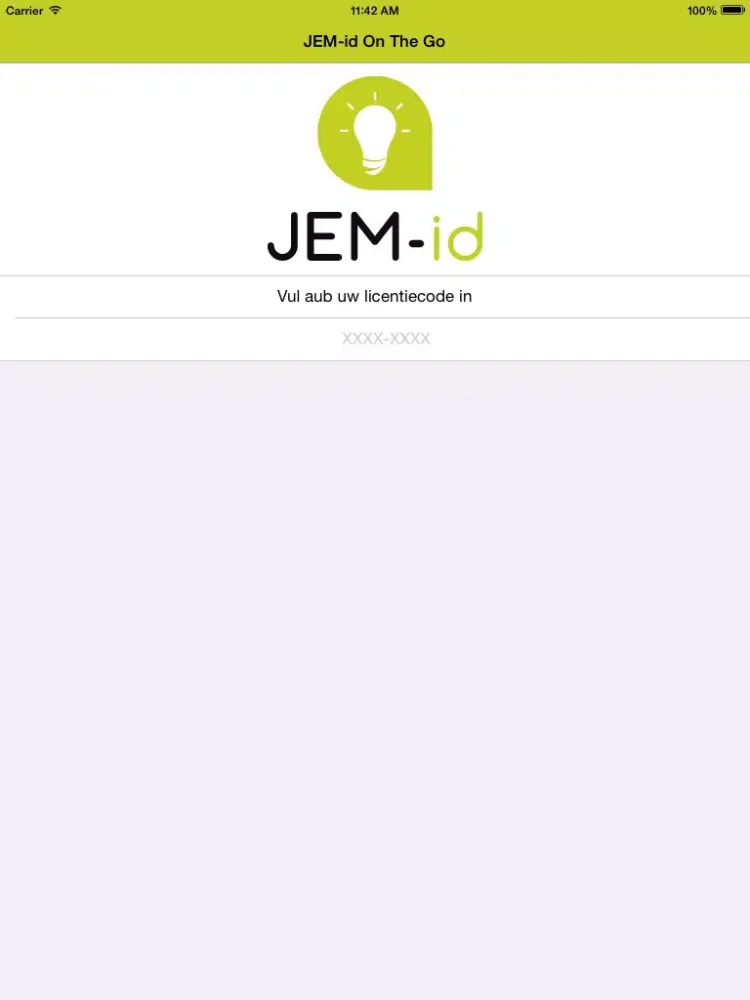 JEM-id On The Go iPad 应用截图