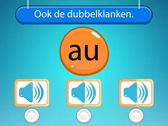 Tangkapan layar Letters flitsen, letters leren iPad 