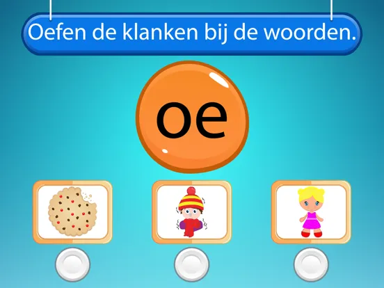 Tangkapan layar Letters flitsen, letters leren iPad 