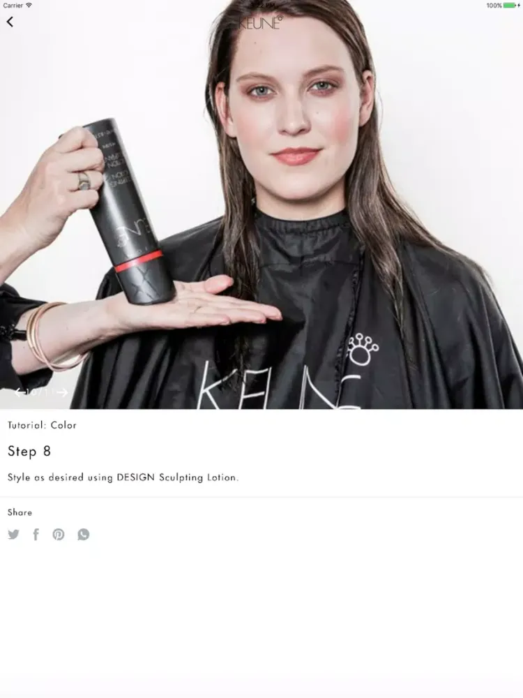 ภาพหน้าจอของ Keune StreetSalon iPad 