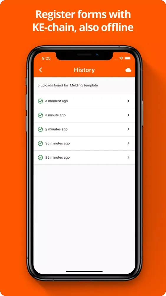 صور KE-chain Meldingen App