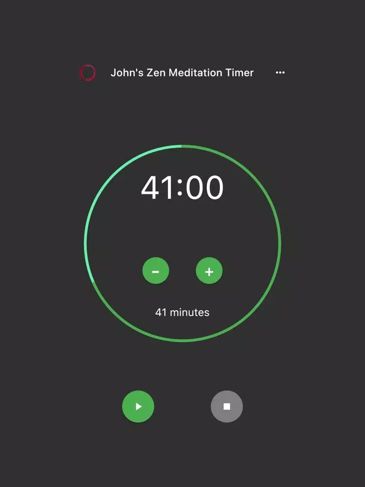 Zrzuty ekranu John's Zen Meditation Timer iPad 