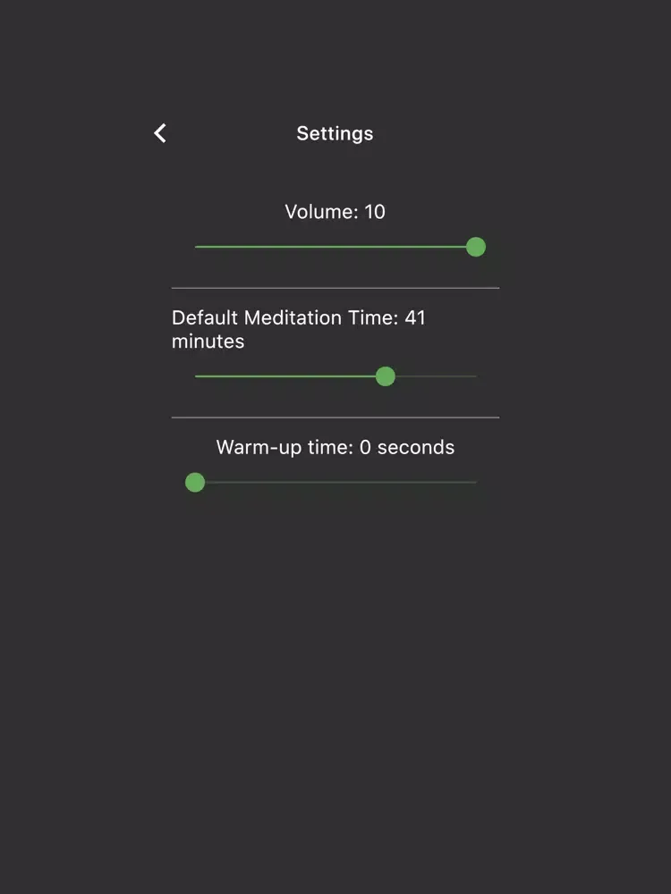 Zrzuty ekranu John's Zen Meditation Timer iPad 