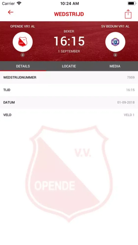 vv Opende Screenshots