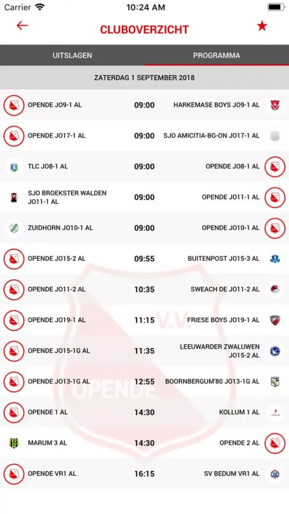 vv Opende Screenshots