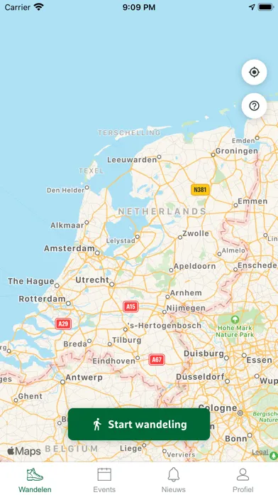 Captures d'écran de Wandel.nl