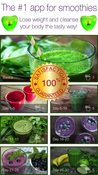 Capturas de tela do 30 Day Smoothie and Juice fast