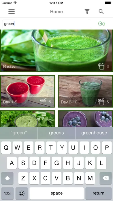Capturas de tela do 30 Day Smoothie and Juice fast