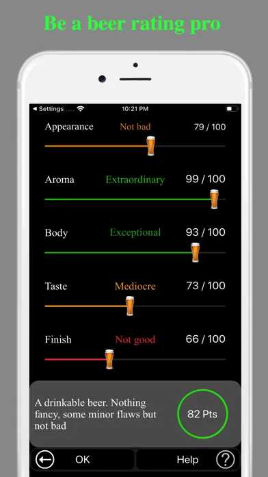 Beerista, the beer tasting app Screenshots