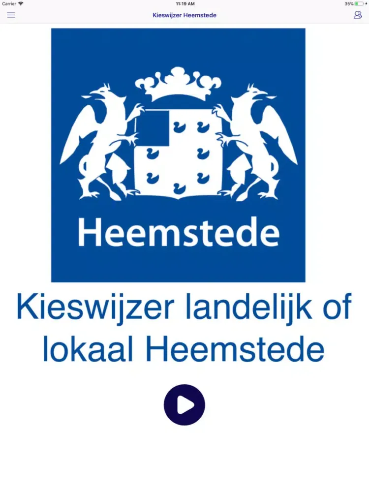 HBB Kieswijzer Heemstede iPad  Ekran Görüntüleri
