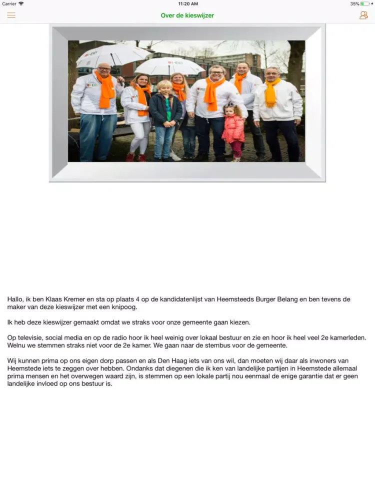 HBB Kieswijzer Heemstede iPad  Ekran Görüntüleri