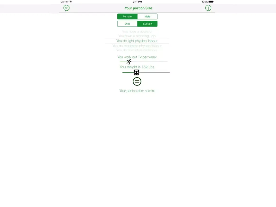 Capturas de pantalla de Portion Control healthy recipe assistant iPad 