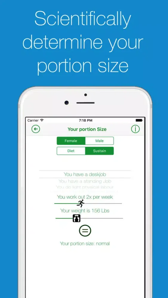 Capturas de pantalla de Portion Control healthy recipe assistant