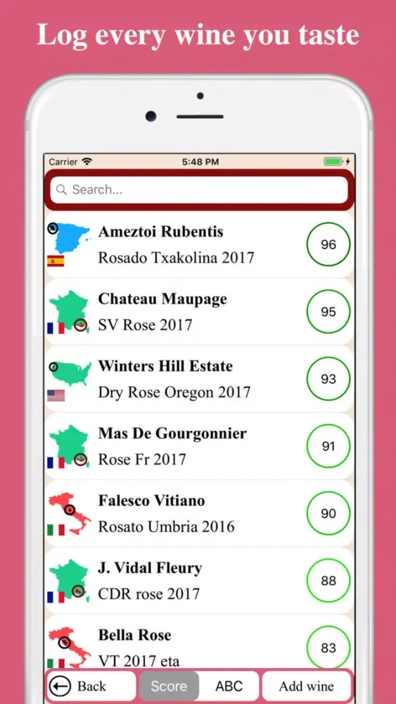 Rose Wine Rating স্ক্রিনশট
