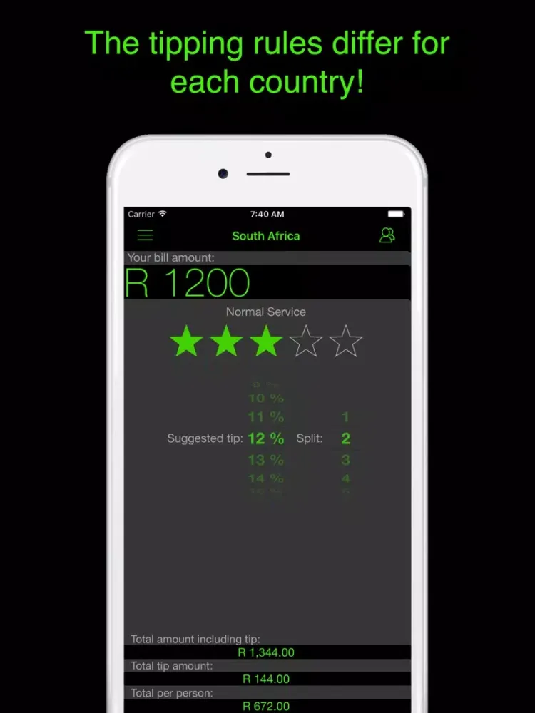 Screenshot di Africa Tip Calculator - for all African countries iPad 