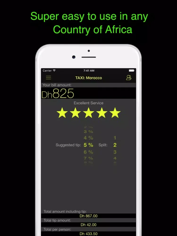 Screenshot di Africa Tip Calculator - for all African countries iPad 
