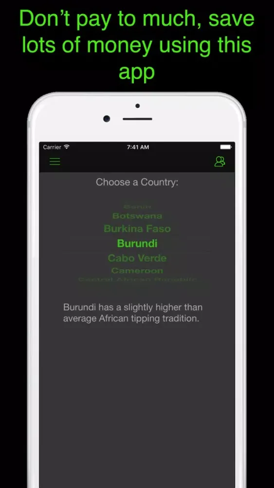 Screenshot di Africa Tip Calculator - for all African countries