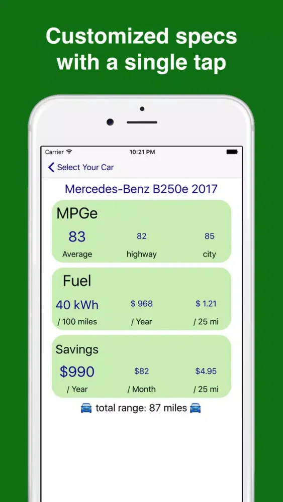 Compare Electric Cars應用截圖