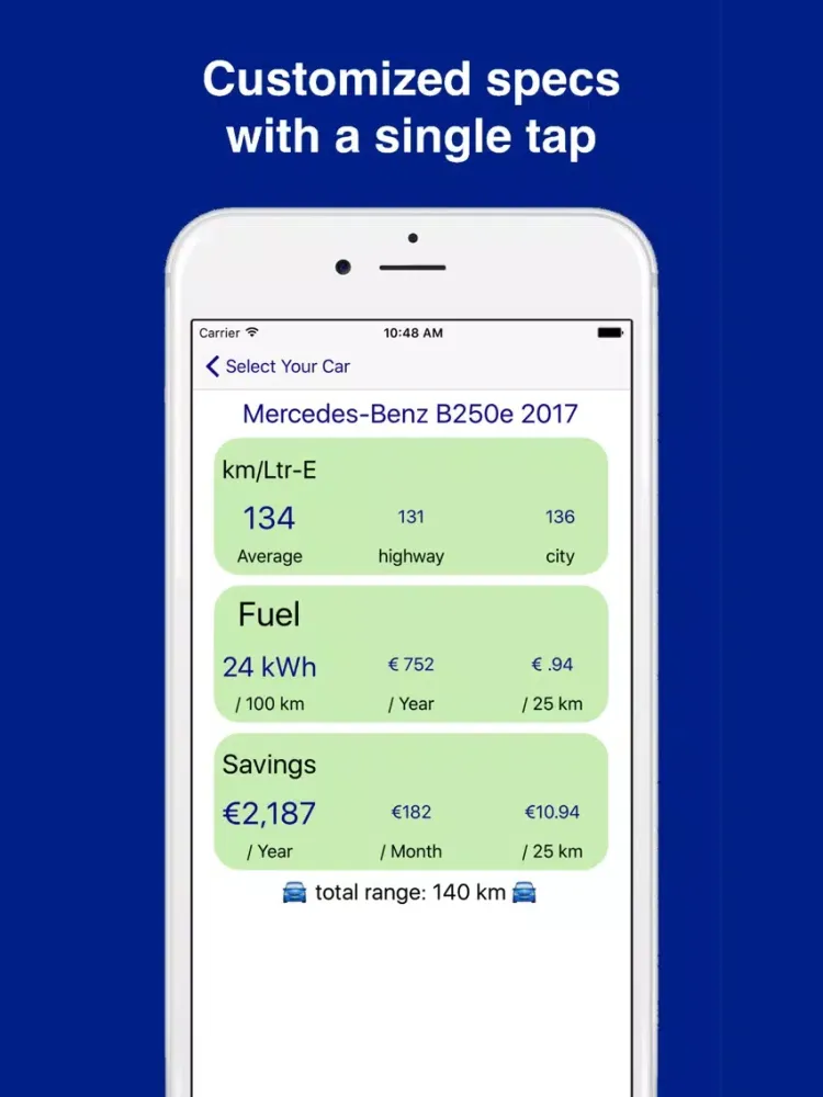 Screenshot di Compare Electric Cars In Europe iPad 
