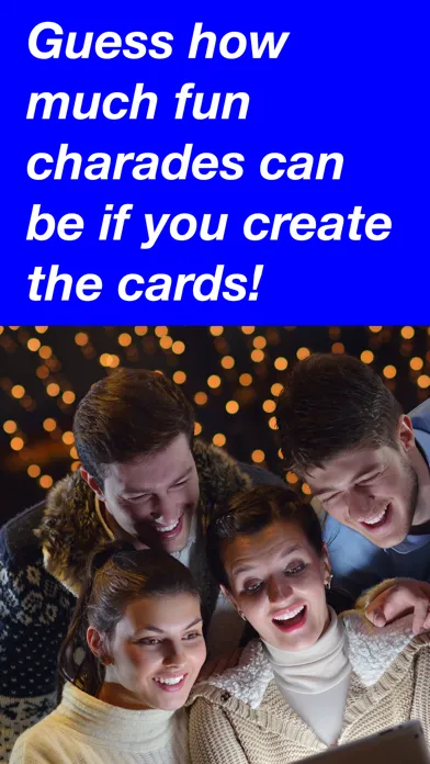 Capturas de tela do Create your own charades