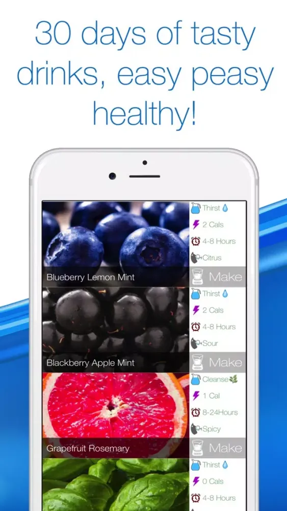 Capturas de tela do 30 Day Water Detox Challenge
