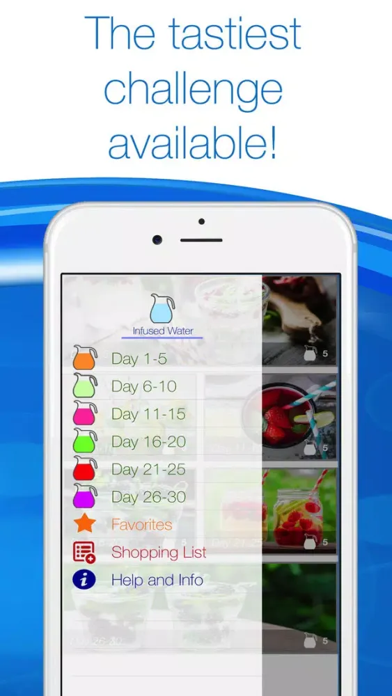 Capturas de tela do 30 Day Water Detox Challenge