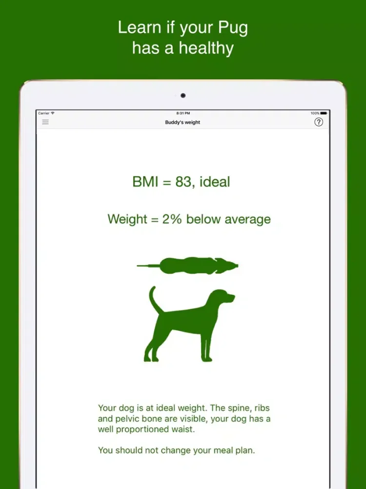 Tangkapan skrin My Pug iPad 