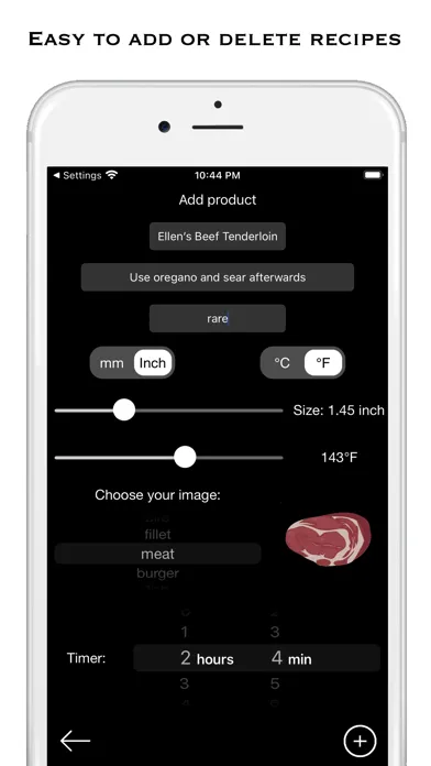 Sous Vide Temperature & Timer স্ক্রিনশট