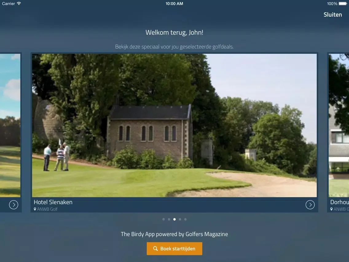 Captures d'écran de Birdy Golf iPad 