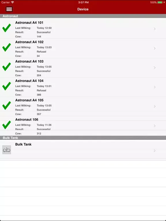 Lely T4C InHerd - System iPad  سکرین شاٹس