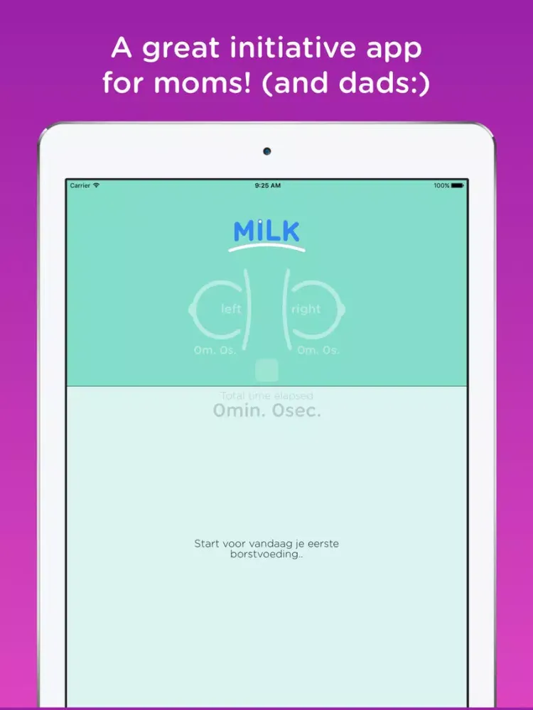 BabyMilk - a journal for breastfeeding iPad  স্ক্রিনশট