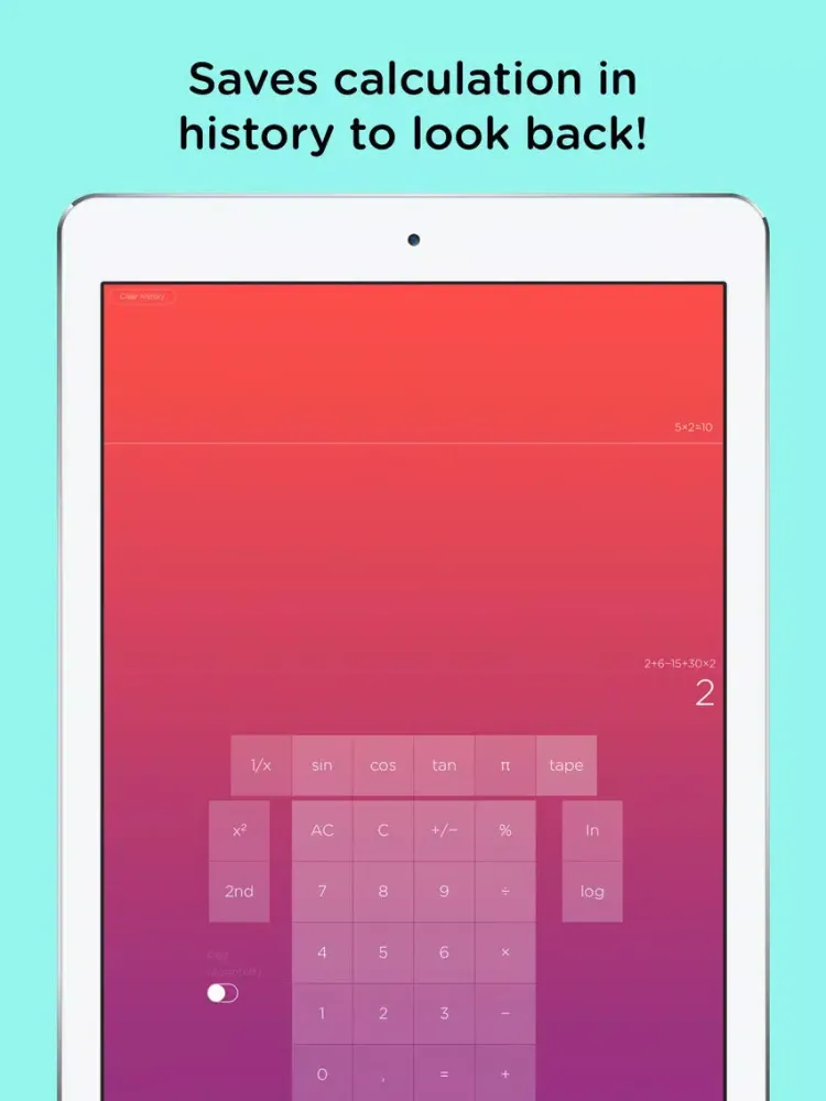 Captures d'écran de SMARTi, calculator with BRAIN! iPad 