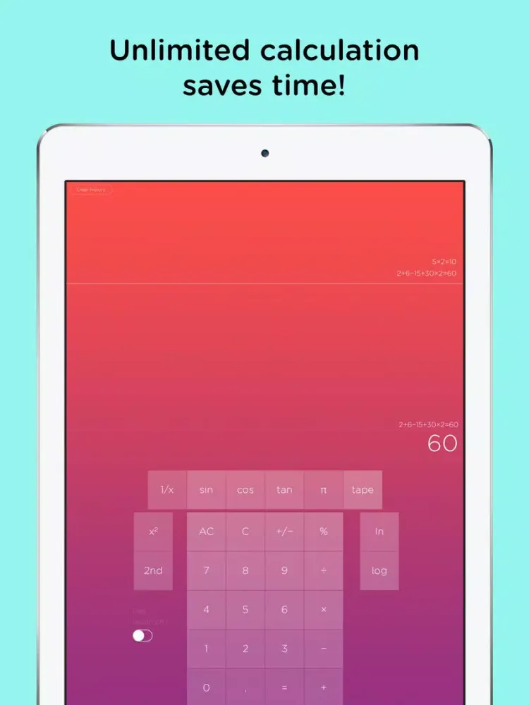 Captures d'écran de SMARTi, calculator with BRAIN! iPad 