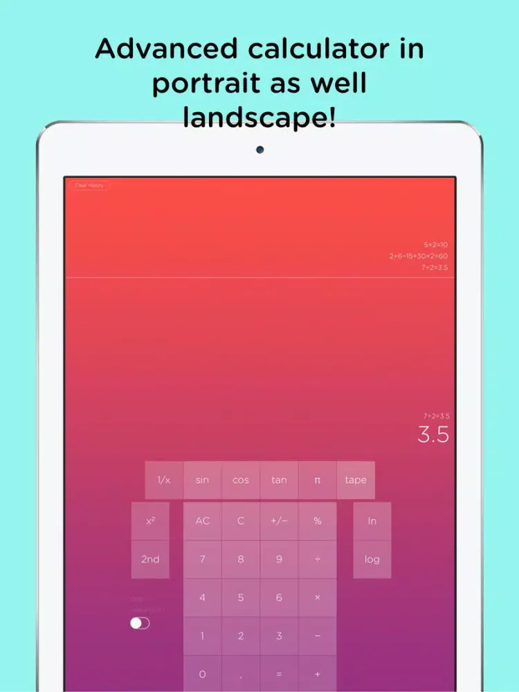 Captures d'écran de SMARTi, calculator with BRAIN! iPad 