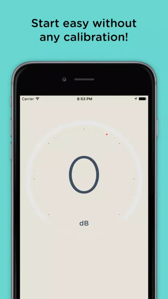 Tangkapan skrin dB. Noise Monitor!