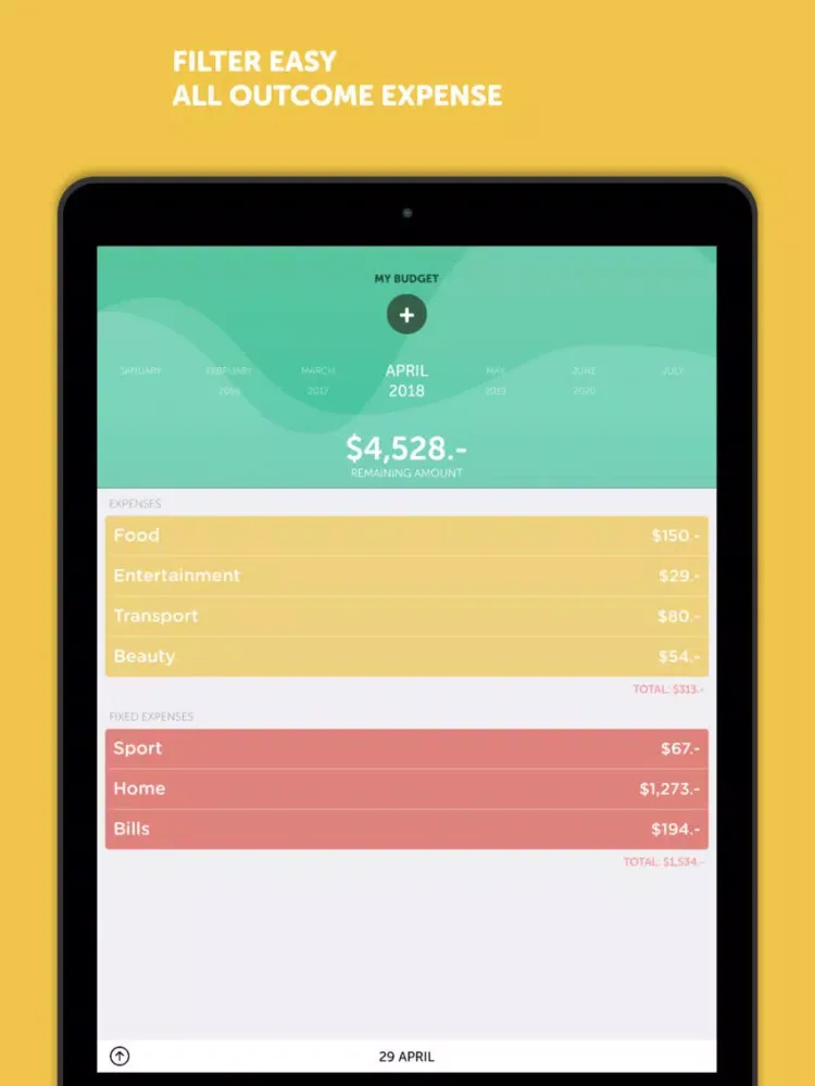 BudgetBook! iPad  Screenshots