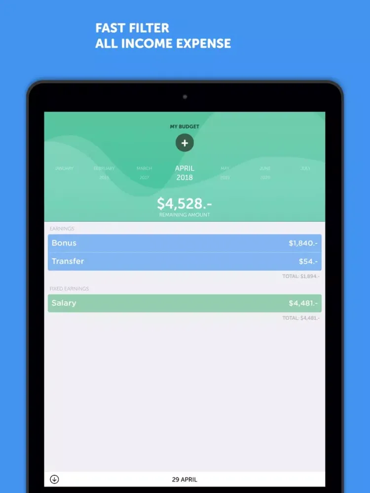 BudgetBook! iPad  Screenshots