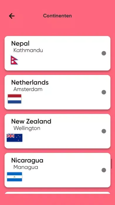 Captures d'écran de Quiz - Ken jij de landen?