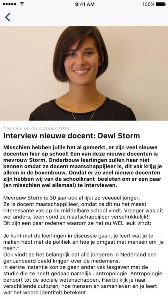 Screenshot di REDO: The app for students of Revius Lyceum Doorn!