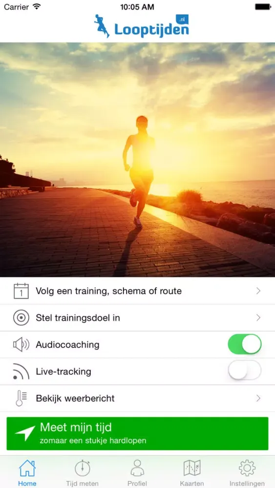Ảnh chụp màn hình của Looptijden.nl